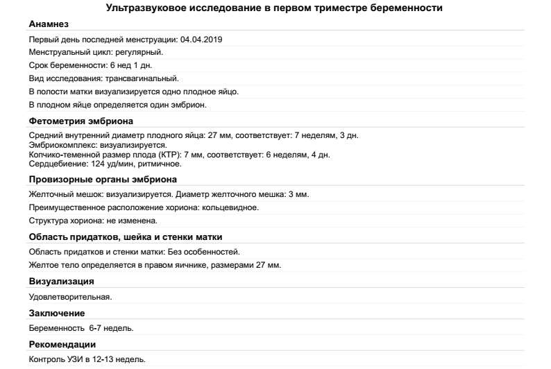 Срок 7 Недель Беременности Размер Плода Фото